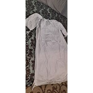 XL White Cotton/polyester Nightgown- AM2